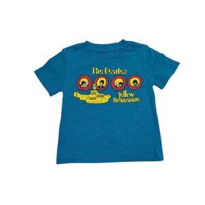 The Beatles Yellow Submarine Toddler T-Shirt 12M Cotton/Polyester Blue